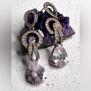 Gorgeous Formal Teardrop Crystal Earrings